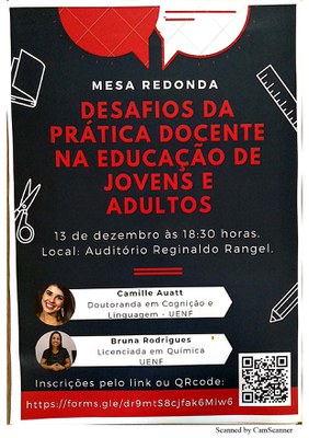 MESA REDONDA - Desafios da Prática Docente na Educação de Jovens e Adultos