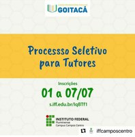 Curso Preparatório Goitacá seleciona Tutores